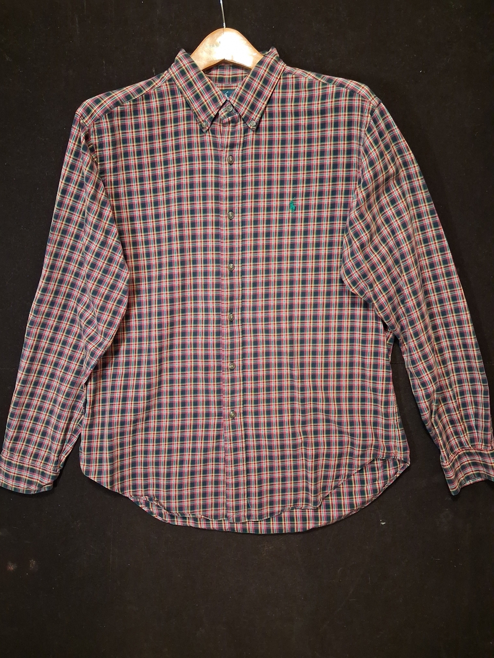 Men's Plaid Button-Down Shirt in Multicolor